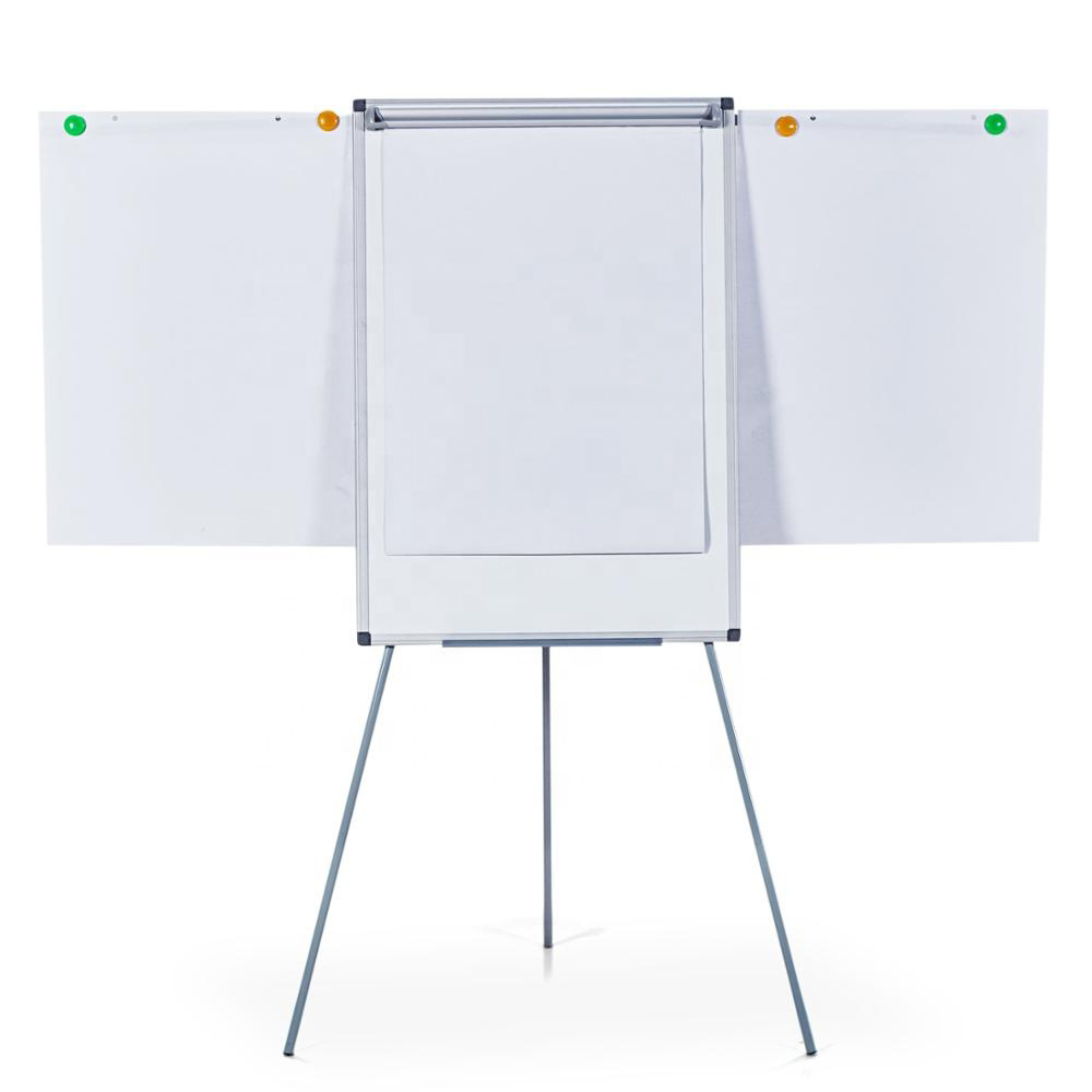 70*100 см Алюминиевая рамка Мобильная белая плата flipchart мольберт штатив откидная доска с расширенными штангами