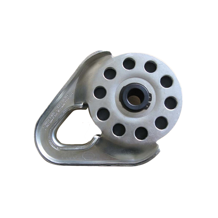 4X4 9t steel Powder Coating snatch block for wire cable rope