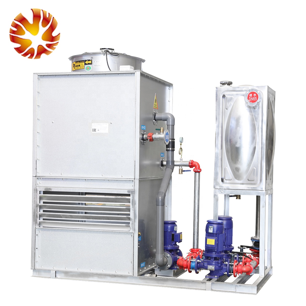 Energy saving casting line accesorios equipment furnace induction coil cooling tower closed circuit cooling tower