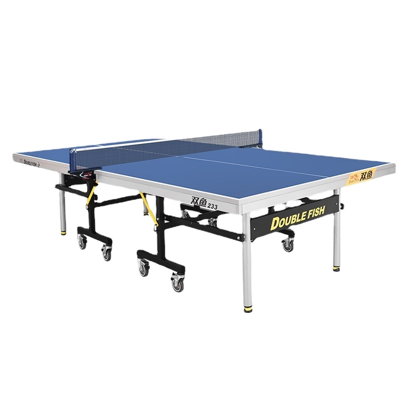 Сертификация ITTF двойная рыба 233 одиночный складной передвижной стол для настольного тенниса