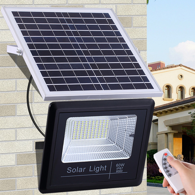 Multifunctional Design IP67 Waterpfoor Lighting Protection 100W Outdoor Garden Solar Led Flood Light