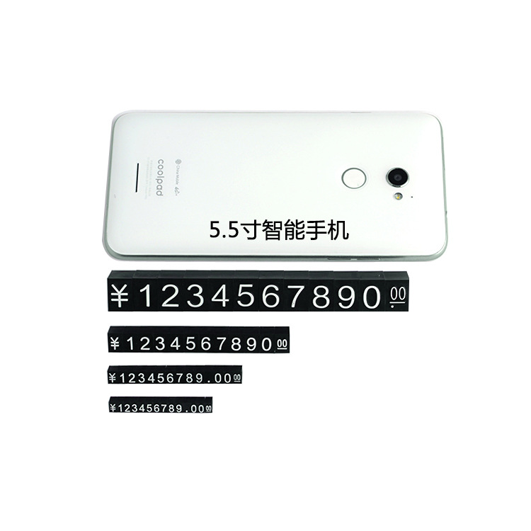 Euro US Hongkong Dollar Number Digital jewelry price tag holder for for jewelry watch and Luxury products in shooping mall
