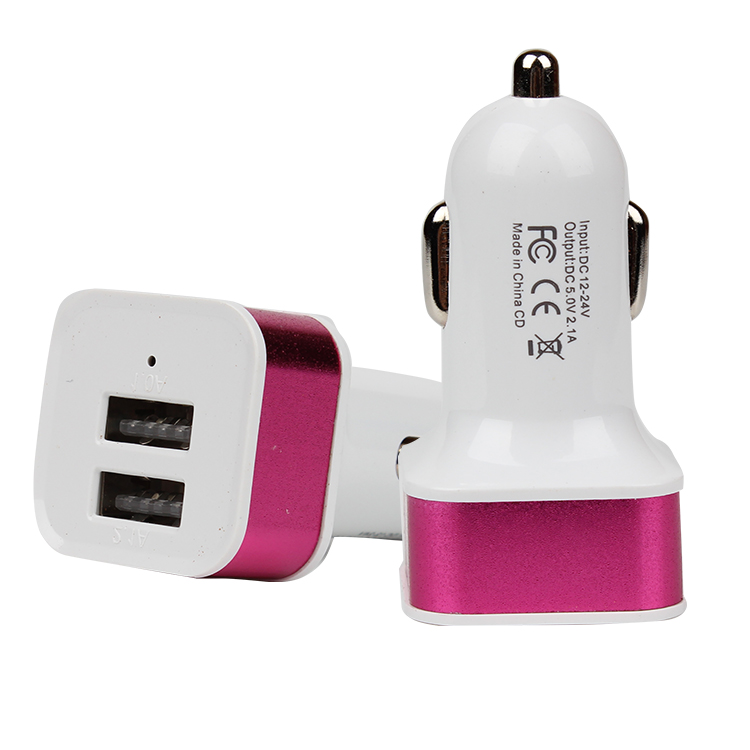 Рекламные Индивидуальные супер быстрый 5 В в 2A Универсальный multi usb 2 порты и разъёмы dual usb Автомобильное зарядное устройство для смартфонов ios android