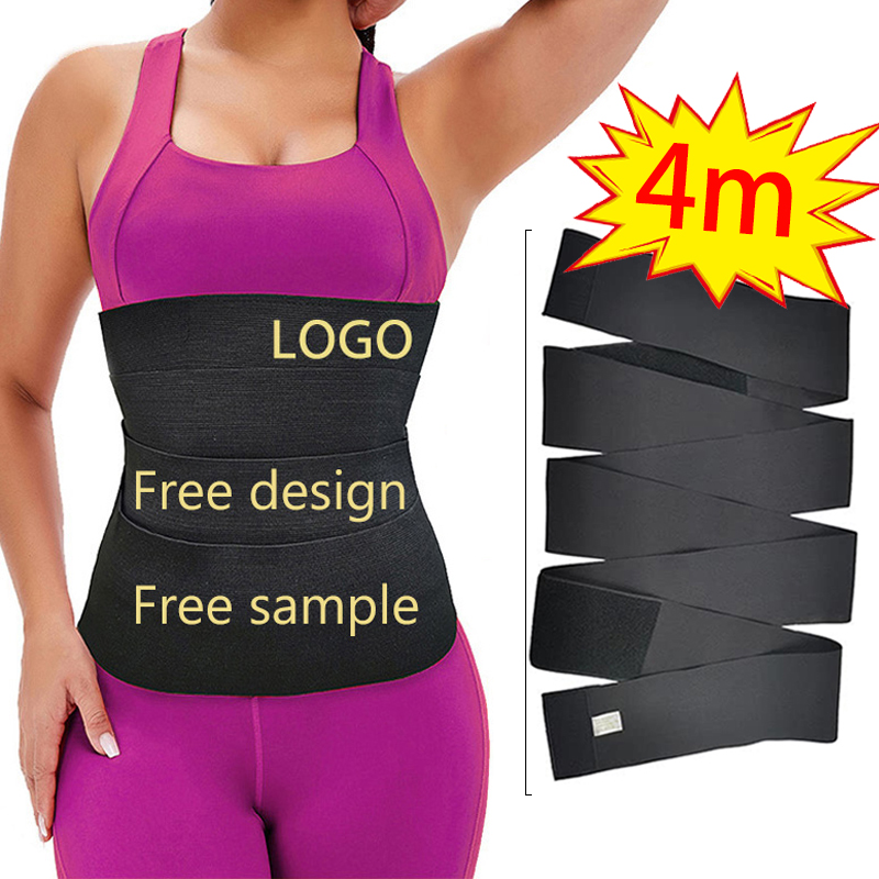 2021 Hot Sale Wholesale Brand New Design Flat Shape Body bandage waist slimming tummy invisible belly wraps shaper for woman
