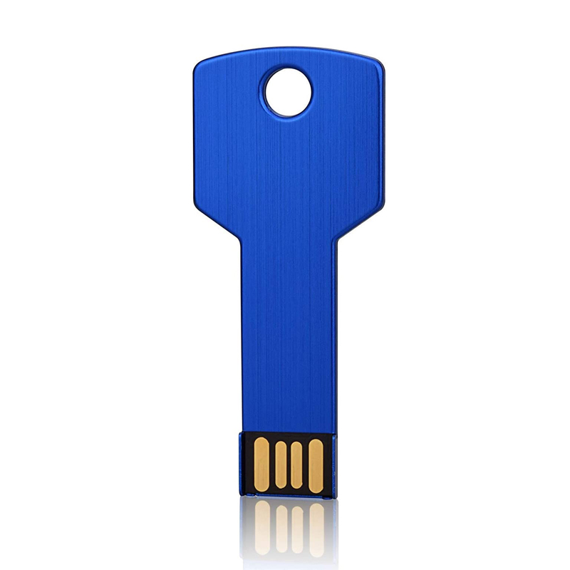 SimDisk USB-ключ, флэш-накопитель, классический дизайн, синий металлический ключ USB для корпоративных рекламных подарков