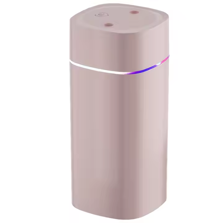 Portable Dual Nozzle Air Humidifier with Color LED Light Essential Oil Fragrance Diffuser for Car 1-Year Aromatherapy Warranty