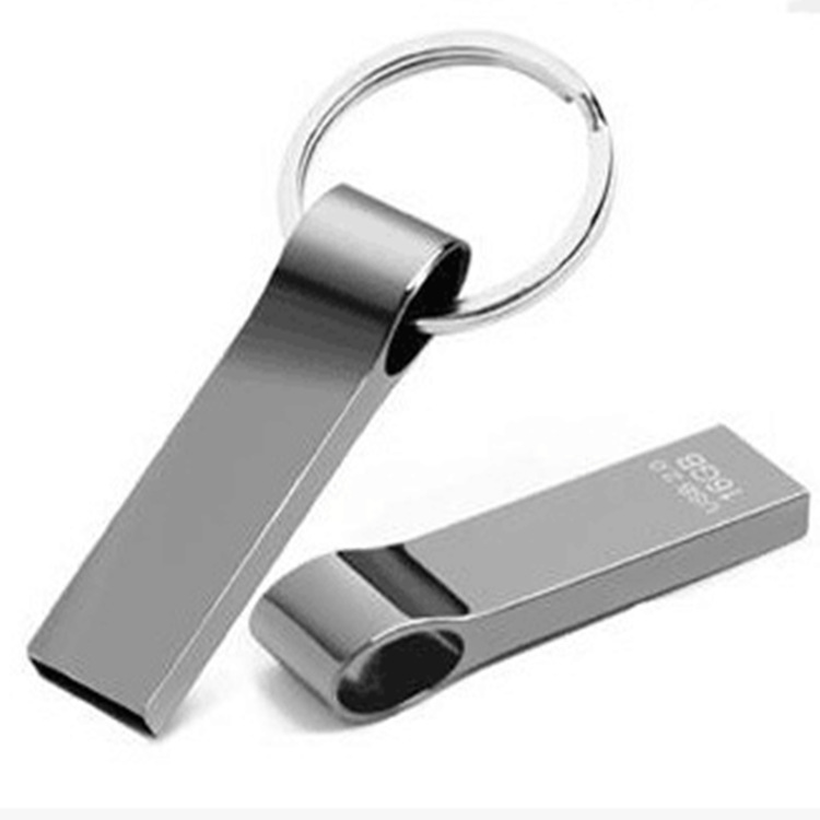 Новый U-диск 4 ГБ, 8 ГБ, 16 ГБ, металлический Usb-накопитель 32 ГБ, 64 ГБ, флеш-накопитель Usb 2,0, usb-накопитель с кольцом для ключей