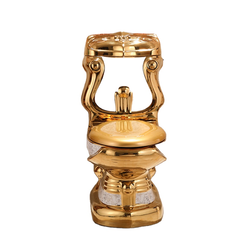 Golden super swirling hotel pumping deodorant household personality creative ceramic toilet