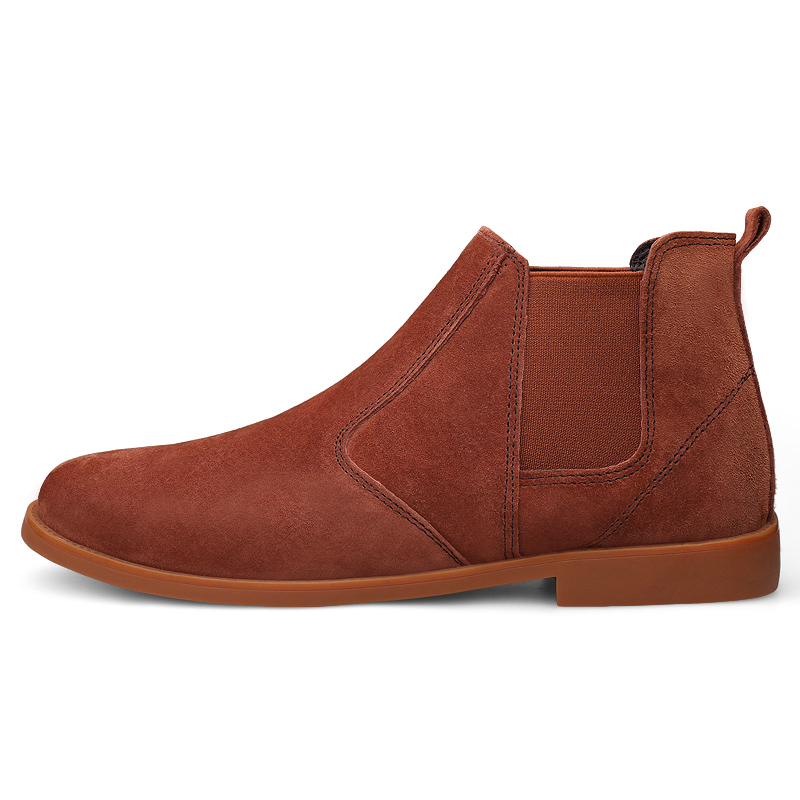 Outdoor Men Boots Ankle Boots Premium Suede Leather Chelsea Boots