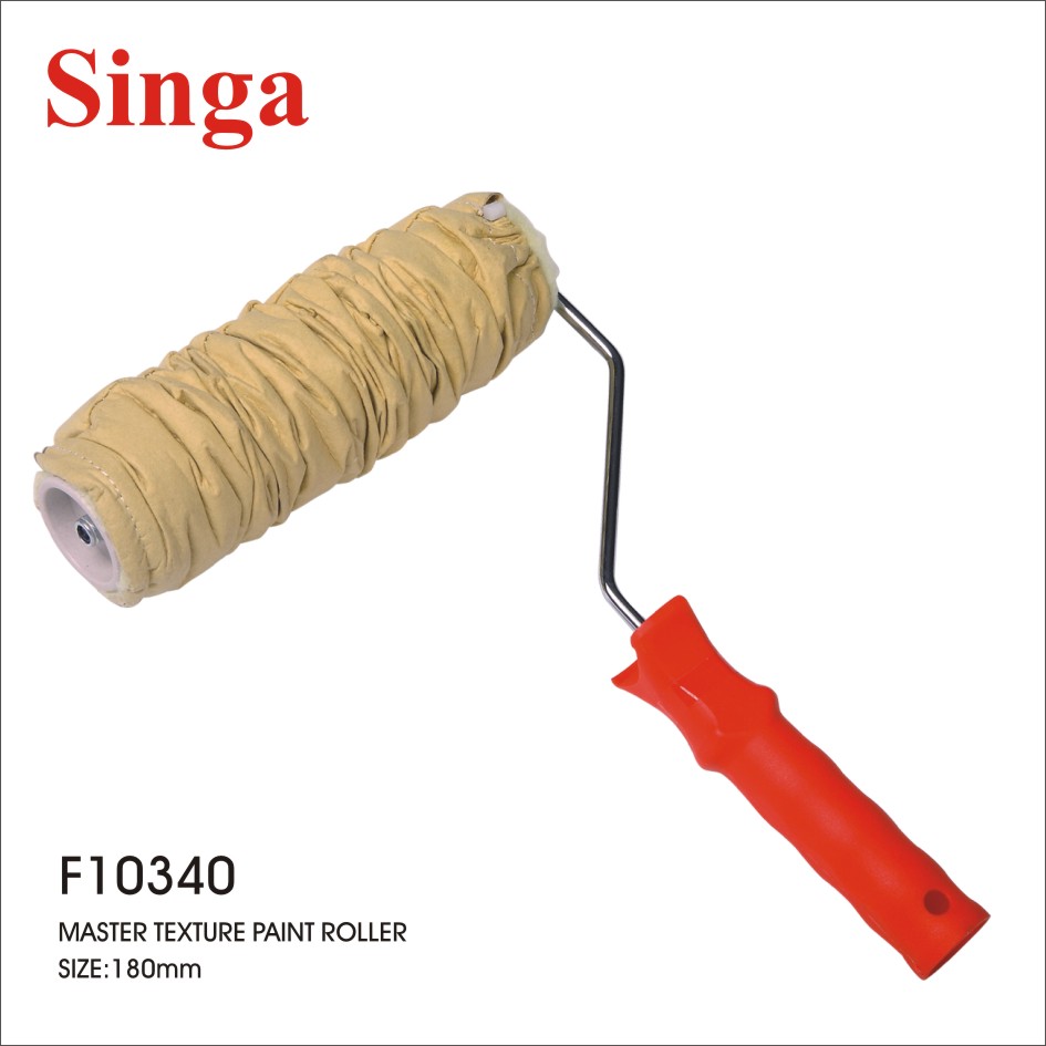 Singa F10340 Artificial leather texture roller irregular surface paint roller fabric acrylic popular painting roller tools