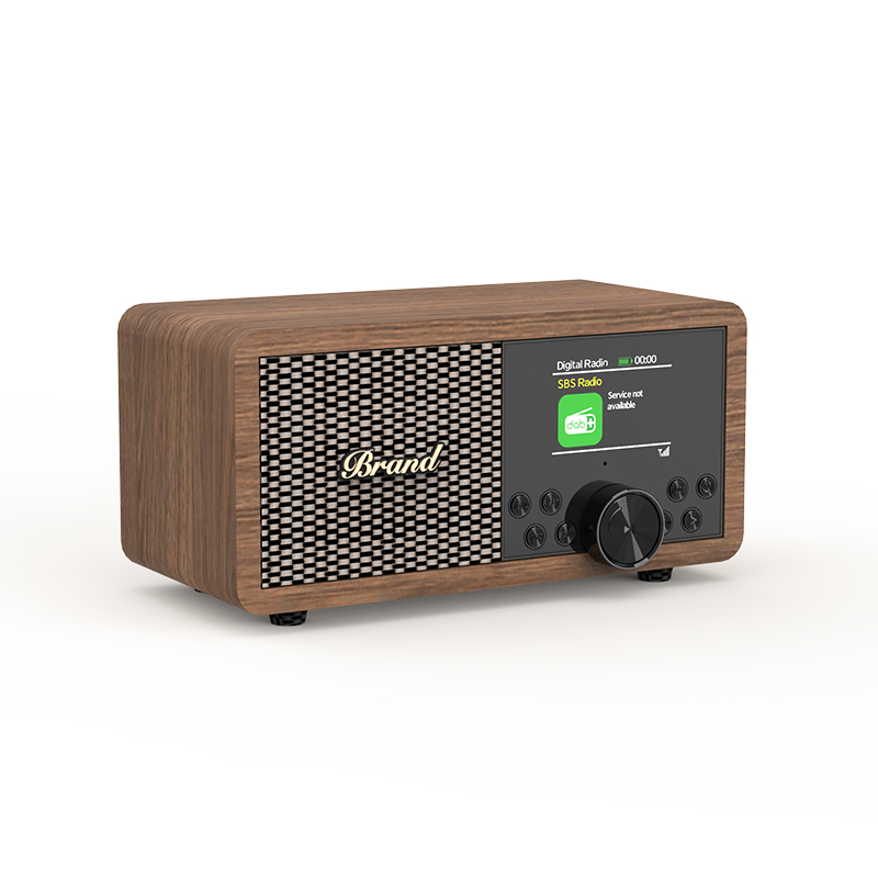 Ретро новый дизайн красочный экран Деревянный DAB/DAB + Радио fm радио беспроводное bt цифровое радио