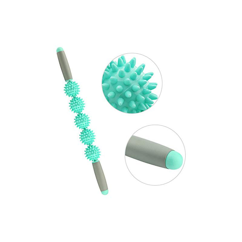 5 Balls Roller Yoga Fascia Stick Body Relax Tool Muscle Roller Sticks