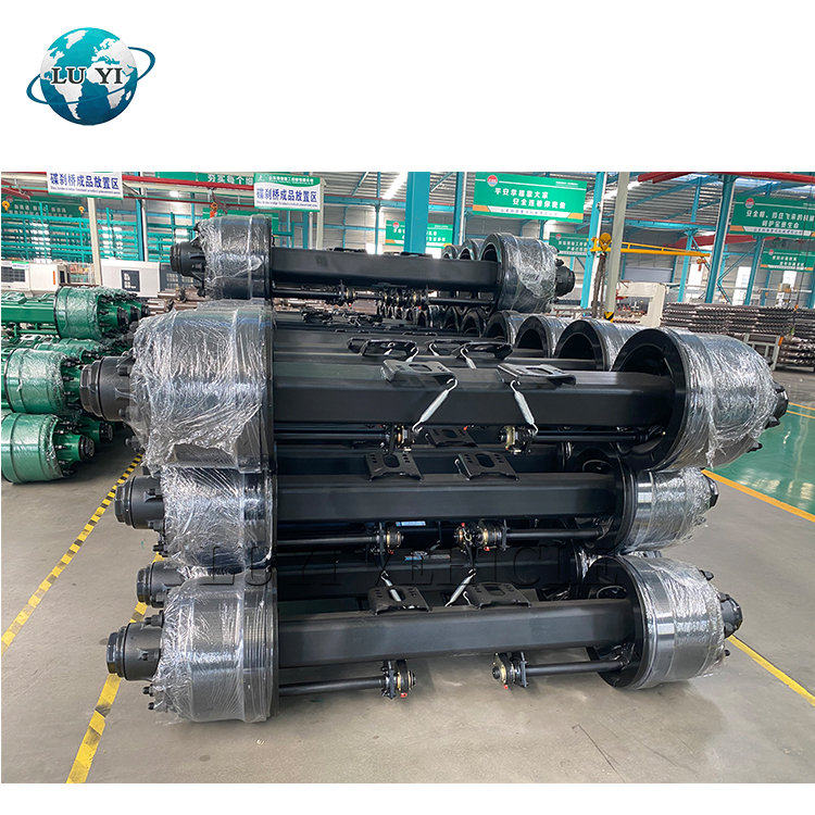 Truck Semi Trailer Parts German Type Square Axle For Semi Trailer