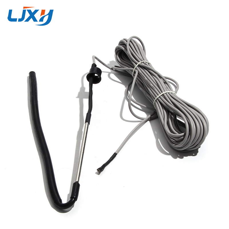 LJXH 4 Cores Solar Water Heater Sensor Temperature Water Level Probe 20M Lines Series GB Black Rubber Side Mounting