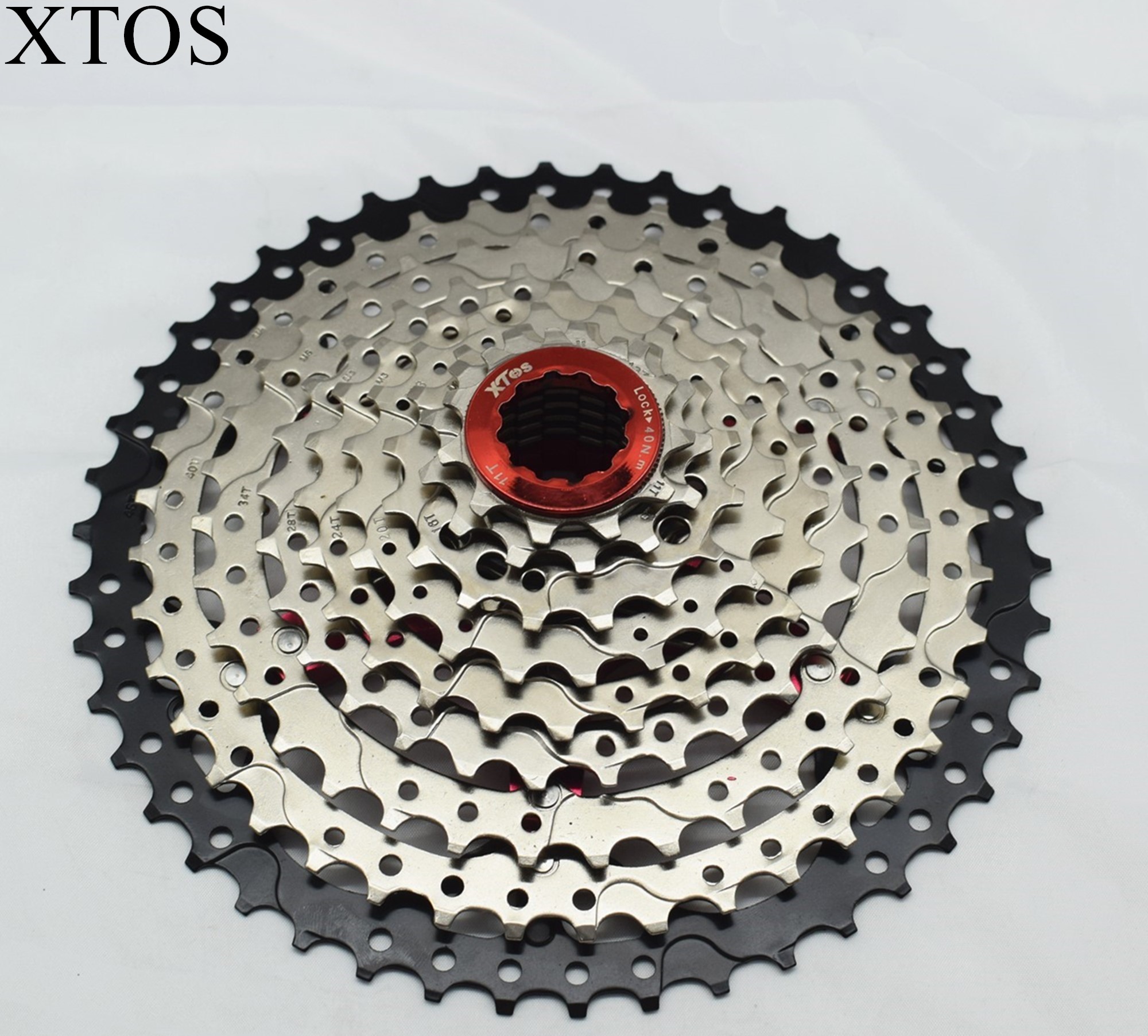 Кассета XTOS для горного велосипеда, 9 скоростей, 11- 46T, звездочки, совместимые с M430 M4000 M590