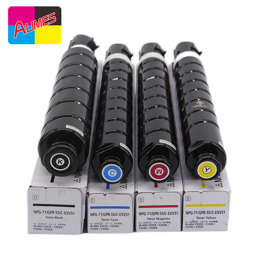 Оптовая продажа, картридж с тонером для Canon NPG71, c-exv51 gpr55, G71, gpr 55, порошок для картриджа с тонером IR Advance 5535, 5540, 5550, 5560