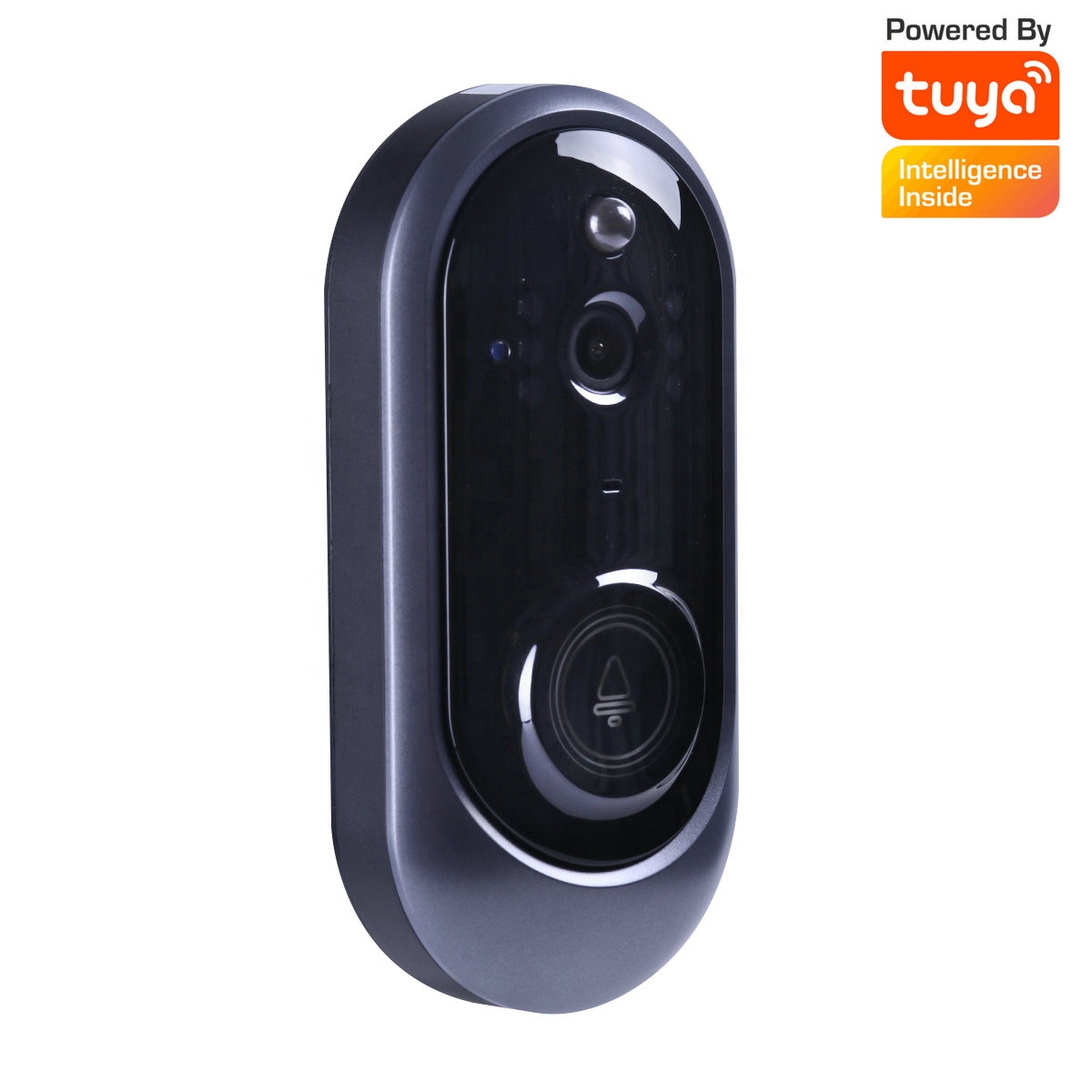 Дверной Видеозвонок Tuya (модернизированный) с кольцевым сигналом Wi-Fi и пассивным ИК датчиком движения, водонепроницаемая камера с широким углом ночного видения