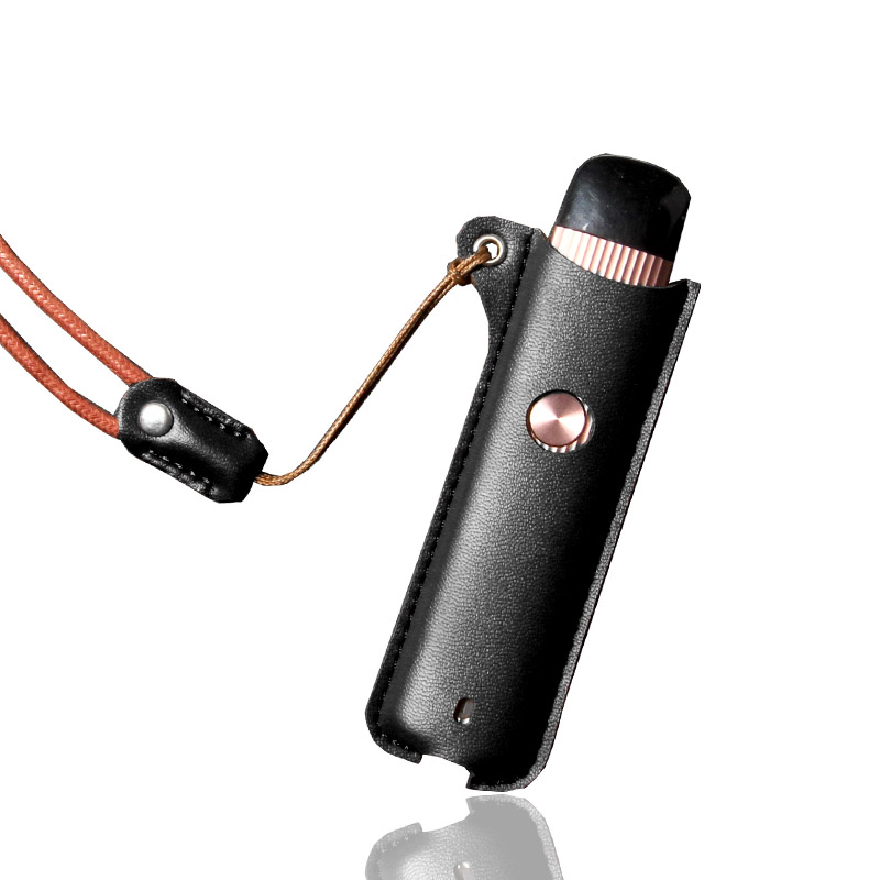Wholesale price protective e-cigarette cover portable pu leather case for uwell Caliburn G (k8) device Vape pen pod lanyard case