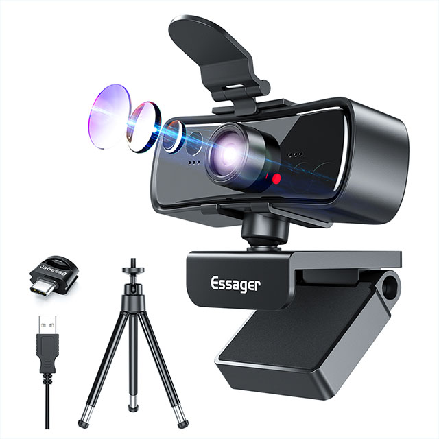 Веб-камера Essager 2021 C3 1080P Full HD 30 Fps USB