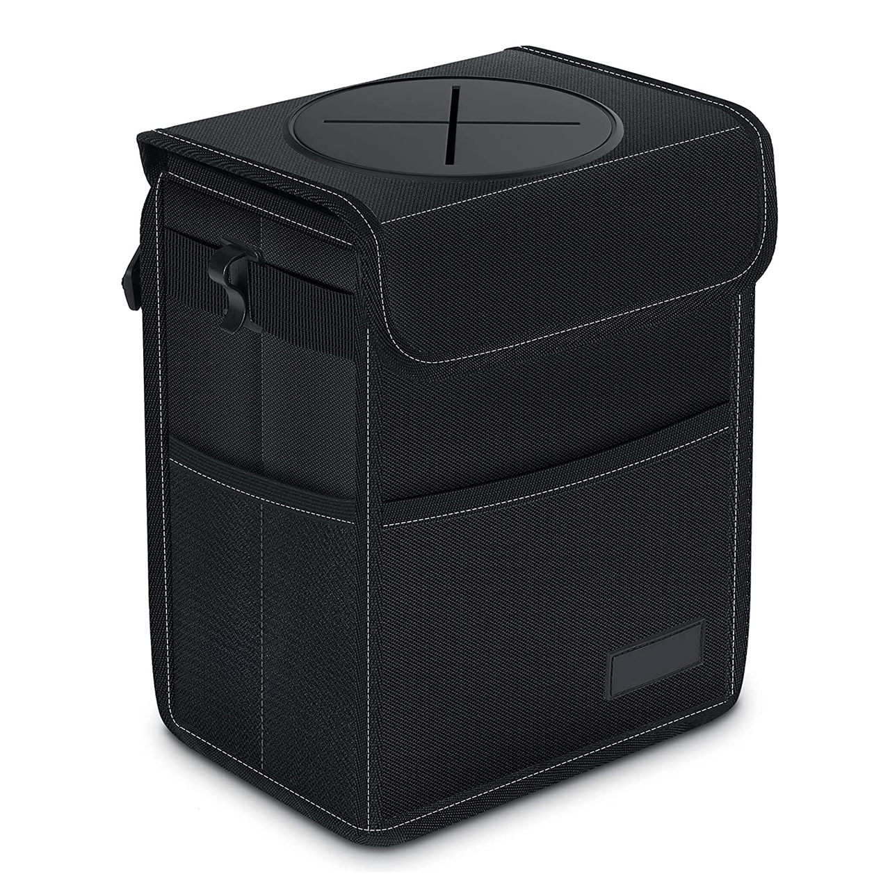 Custom Waterproof Auto Garbage Bag Hanging Car Trash Can with Lid Leak-Proof Car Storage Bag