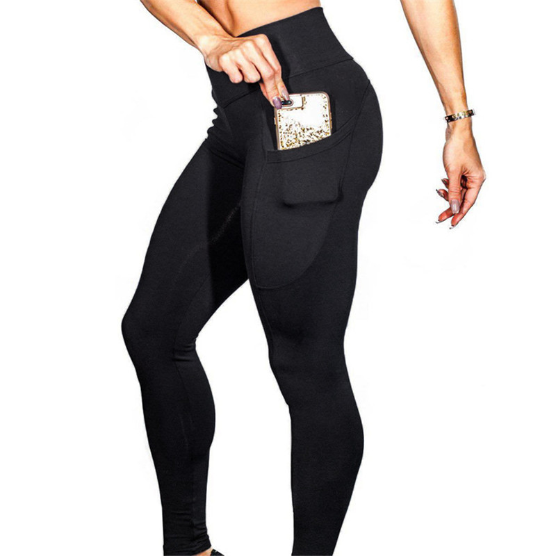 Hot Style Mobile Phone Pocket casual pants sports yoga women leggings for woman