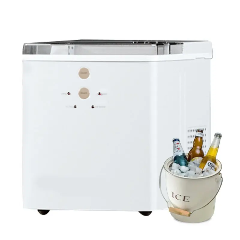 High Efficiency Electric Kitchen Countertop Ice Making Household Small Portable Ice Maker Machine Home with Ice Scoop and Basket