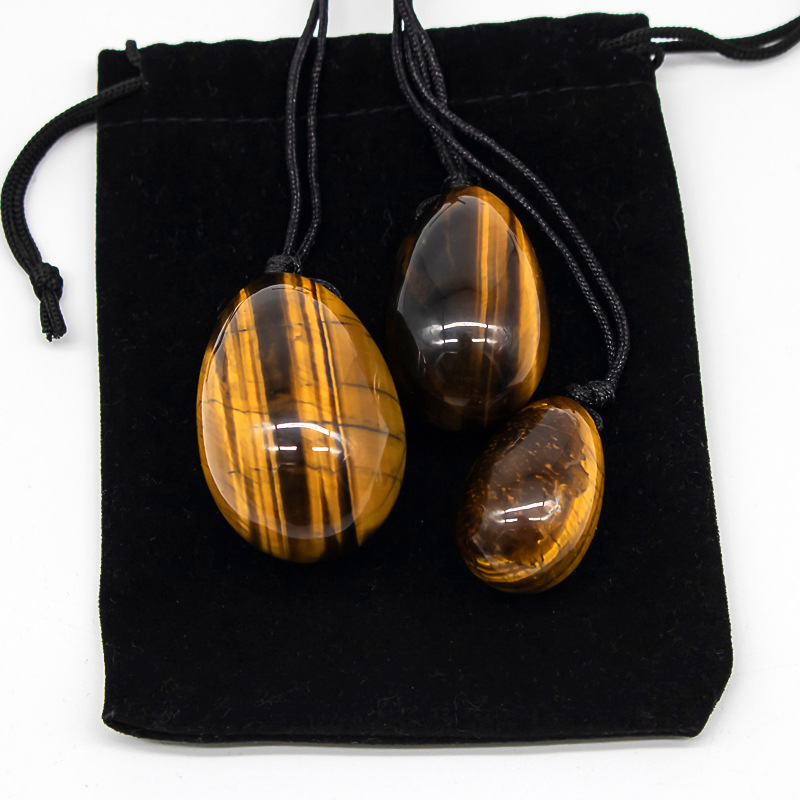 Оптовая продажа, яйцо из черного обсидиана Jasper Yoni