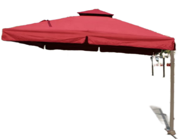 Outdoor sun shading adjustable double top Roman umbrella round square multifunctional Roman umbrella