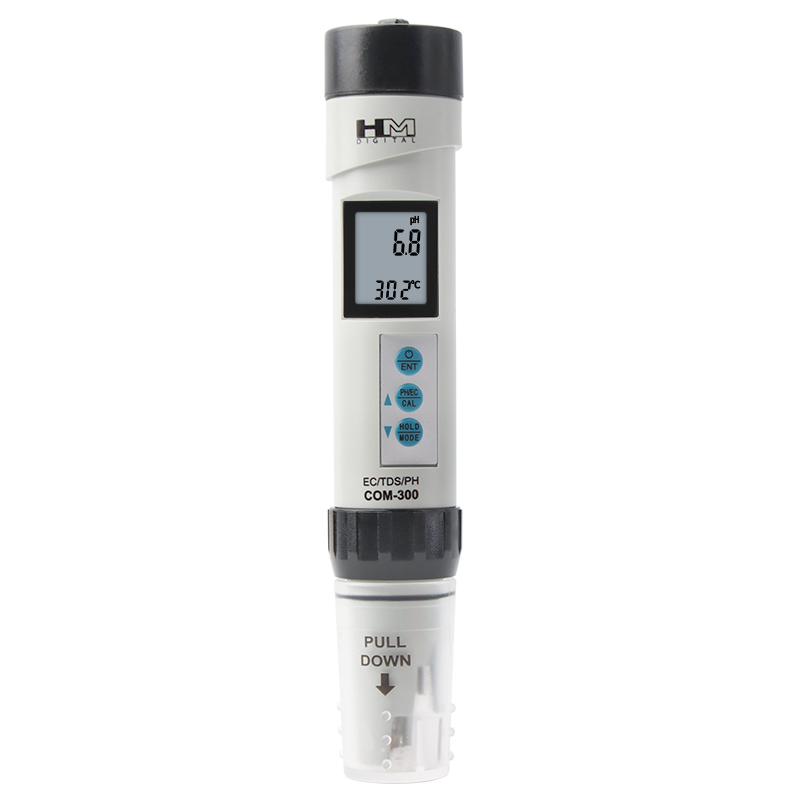 Цифровой COM300 EC TDS PH 4 в 1 комбинированный измеритель температуры PH тестер водонепроницаемый с ATC калибровкой