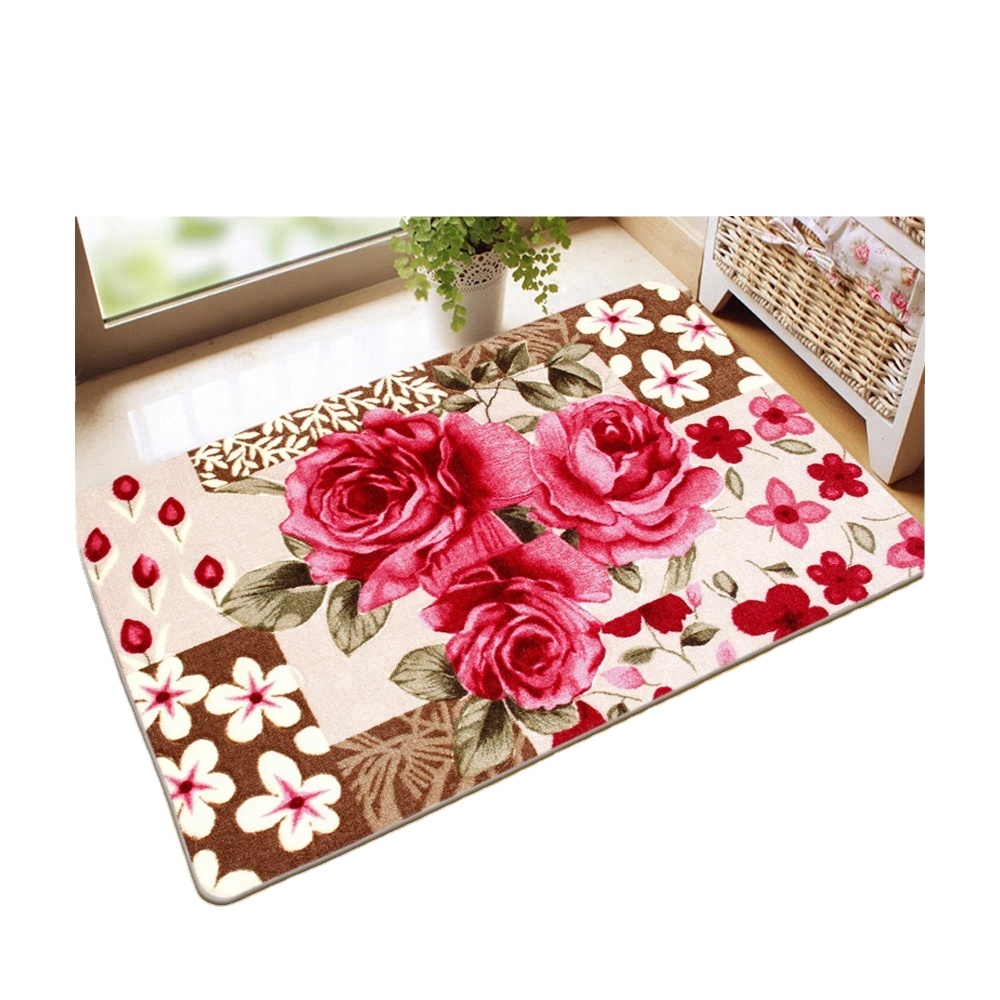 elegant waterproof polyester custom printed door mat