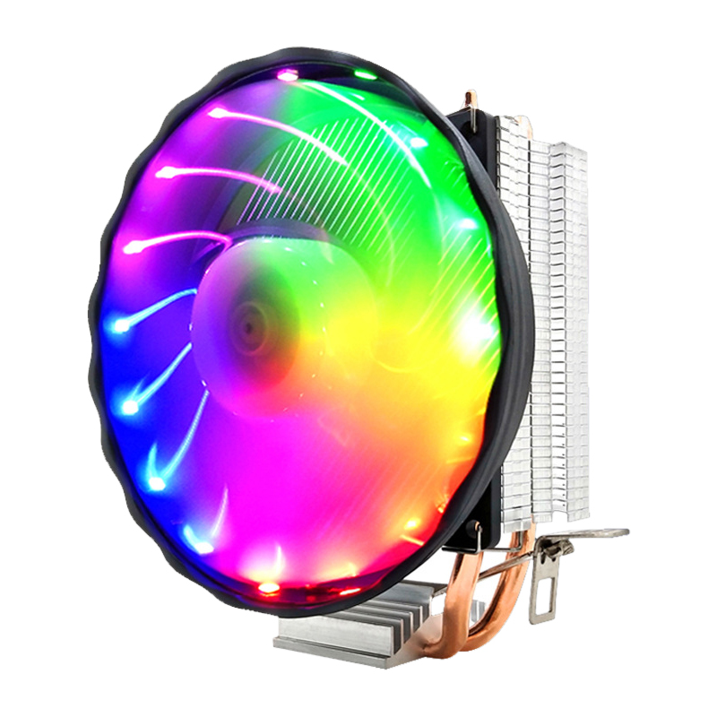 Любящий крутой кулер для процессора LGA 775, 1150, 1151, 1155 и 1156, медный тепловой трубчатый радиатор, rgb вентилятор процессора
