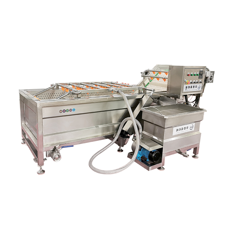 industrial fruit vegetable wash machine air bubble Ozone sterilization washing cleaning machine