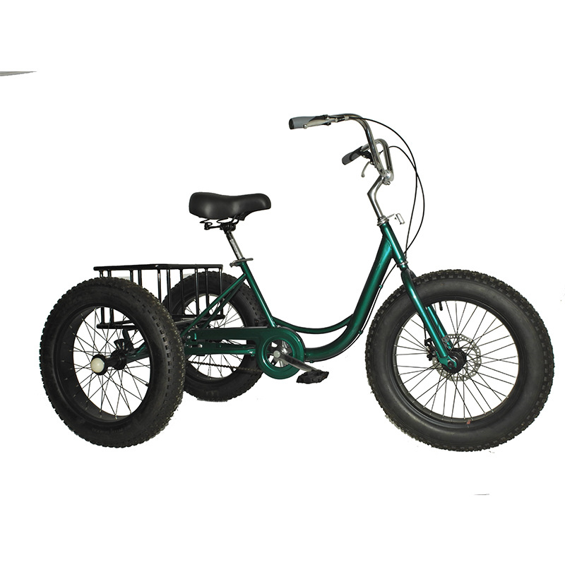 factory direct foldable 3 wheel mountain bike , high grade fat tire tricycle