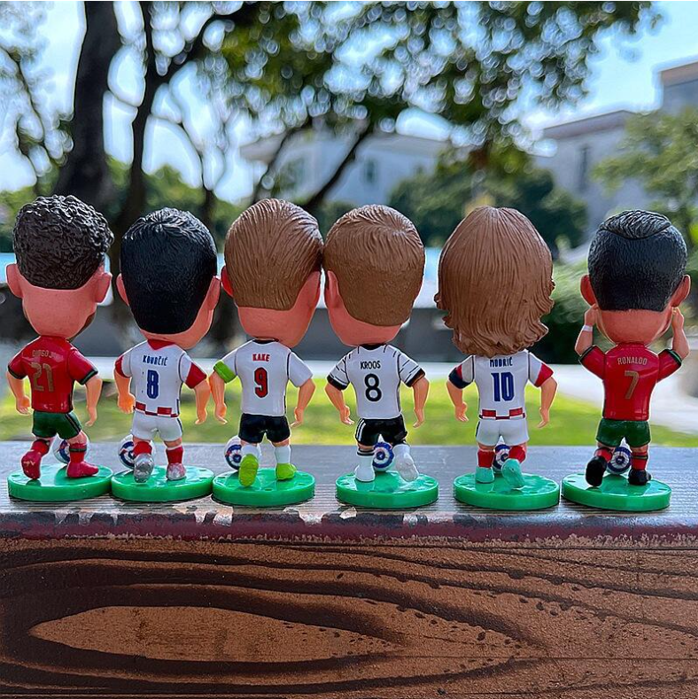 Football Players Hot Selling Football Players 3D Models Figurines Statues Custom Action Figures PVC Toys Football Player Figure