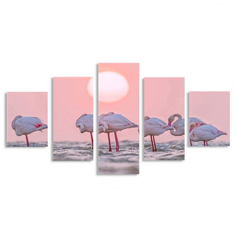 Ocean Art Print Contemporary Seascape Artwork Sunrise Over the Ocean on Canvas Print