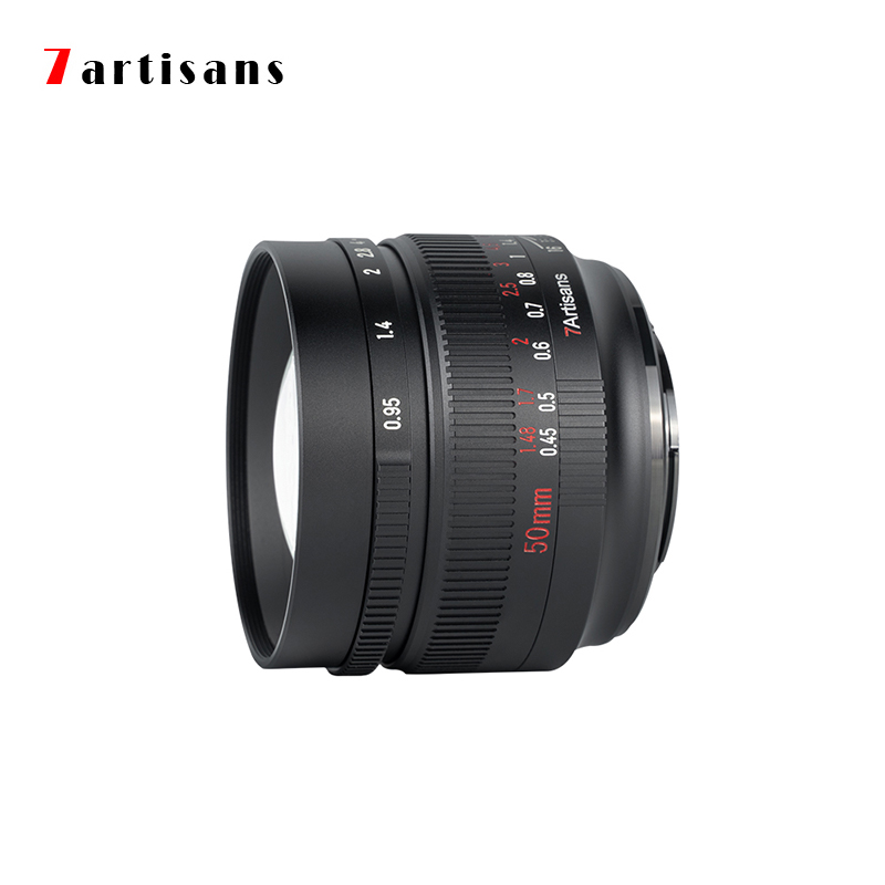 7artisans 7artisans MF50mm F0.95 APS-C широкоугольный объектив с апертурой для объектива Sony NEX E a6600/однообъективной зеркальной камеры Canon Eos-m/Fuji FX X-S10 /Nikon Z Z50 / M4/3 крепление