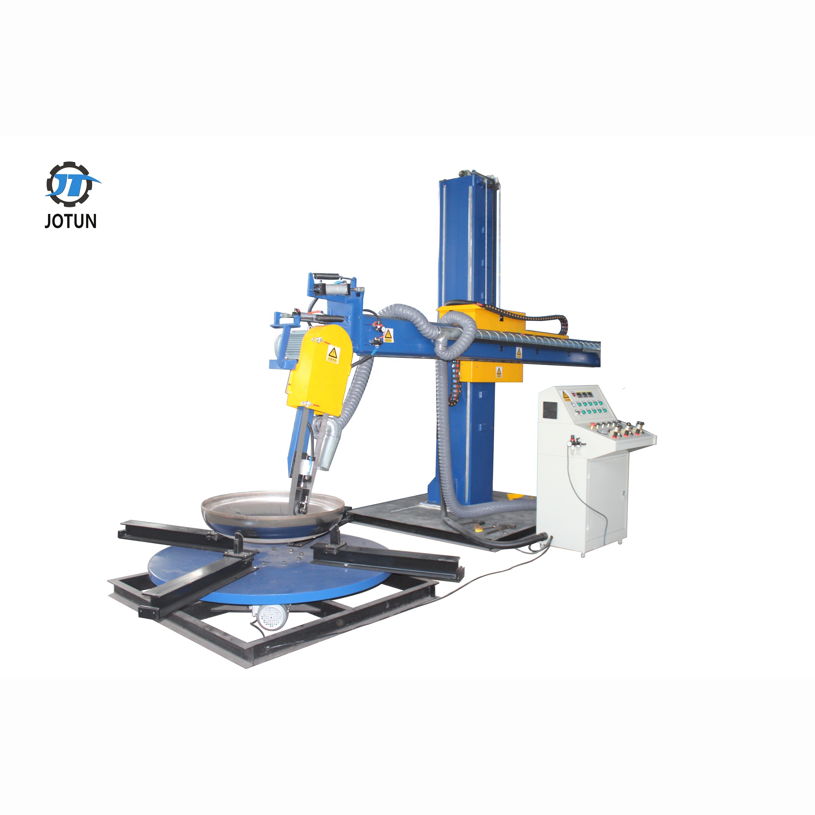 Stainless steel dish end tank bottom dished head automatic polishing machine