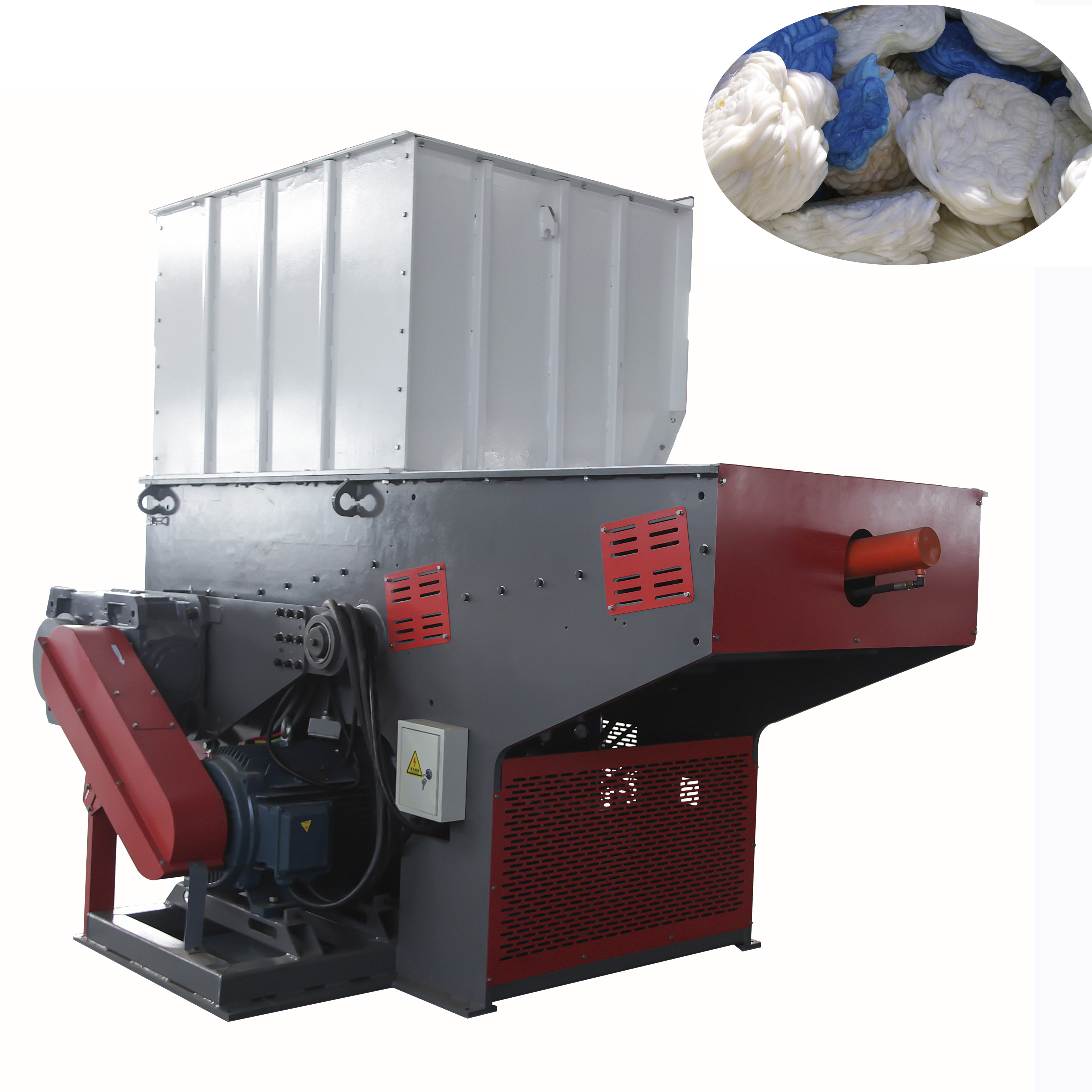 Waste Lump Foam Box Bottle Card Cardboard Recycling Industrial Plastic Shredder Machine