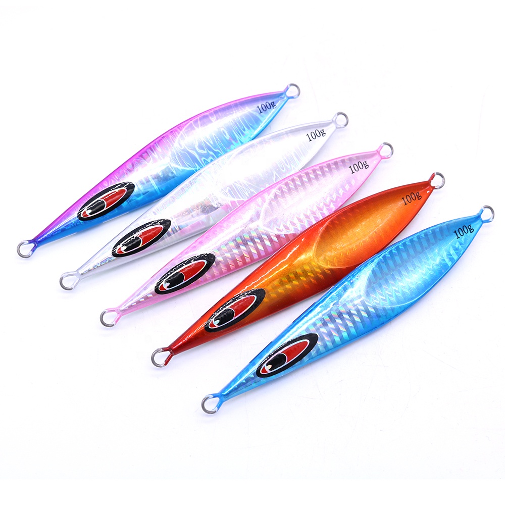 CASTFUN Rector Jig Metal Jigs 60g 80g 100g 160g 210g Slow Pitch Jigging Lure With Glow Zebra