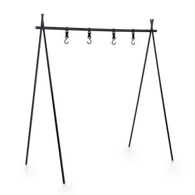Camp Cook Outdoor BBQ folding tripod camping pole drying clothesline rack