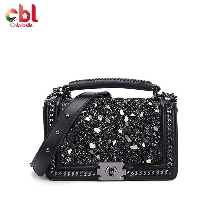 Ladies Luxury Crystal Money Clutch Evening Purse Crossbody Bags Shopping Handbags