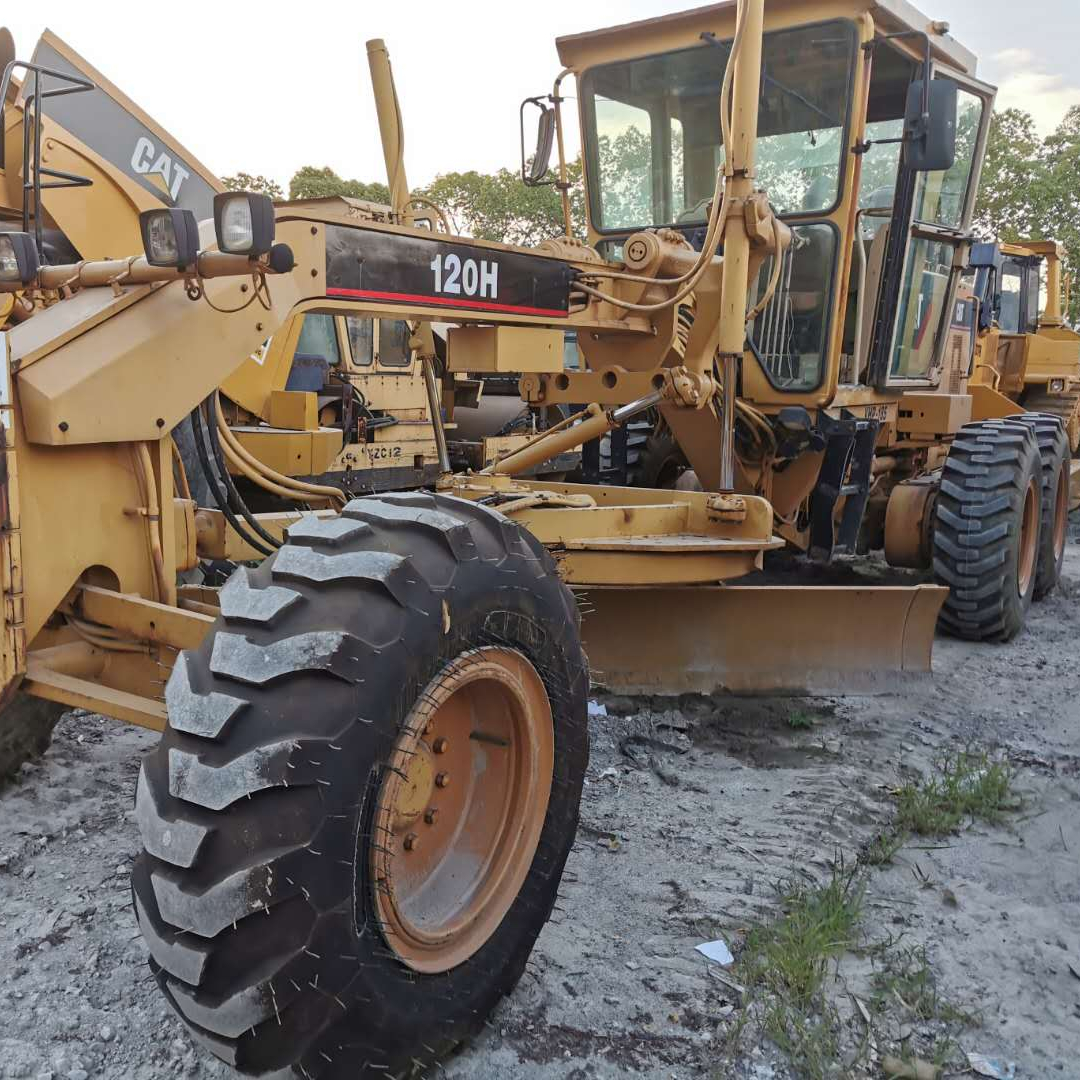 Used Original Cat 120H moter grader in construction works for sale