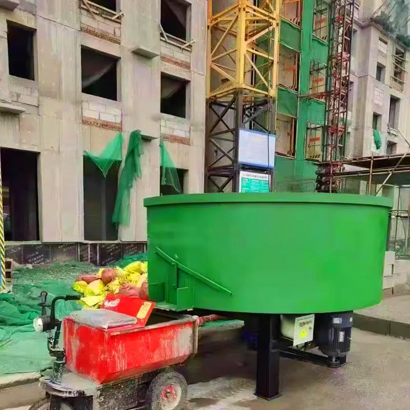 jw350 jq500 jq800 movable Pan Concrete Sand Mixer Mobile Pan Mixer Machine