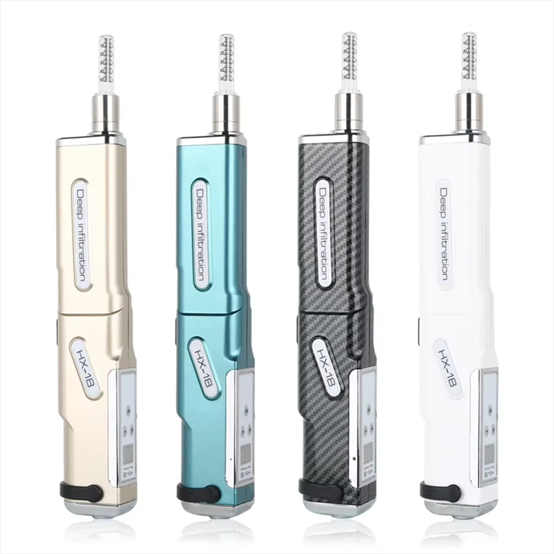 Electric Injection Gun Mesotherapy Injector Automatic Facial Skin Care Wrinkle Remove Electric Automatic Dual Tip Hyalurons Pen