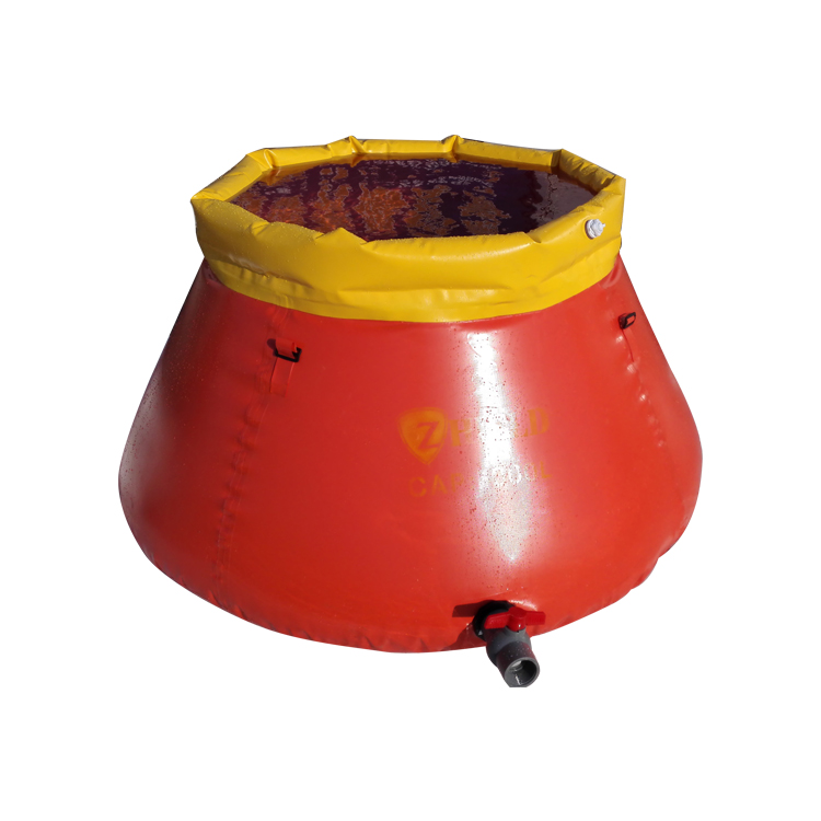 PVC foldable flexible water storage tank onion shape bladder for firefighting