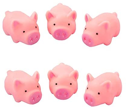 YY0415 New Cute Squeaker 5cm/2Inch Pink Rubber Pig Bath Toys For Bath Gift Home Decorations