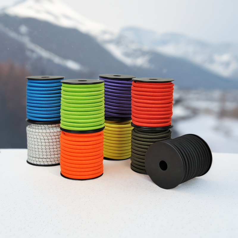 Round Elastic Rope Shock Cord for Camping 3Mm 4Mm 5Mm 6Mm 8Mm Rubber Latex Stretch Elastic Bungee Cord