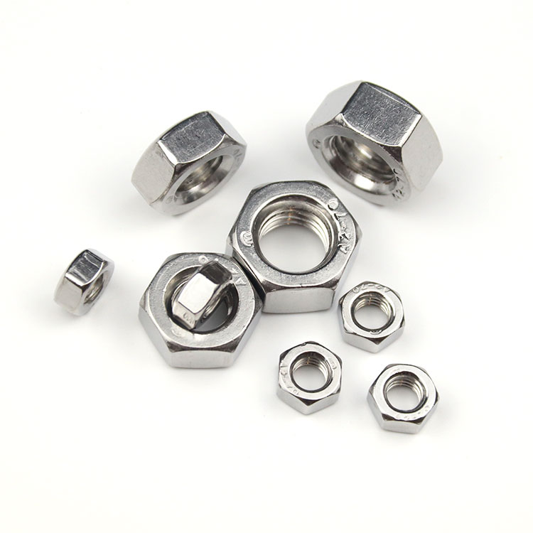 Din993 Hexagon Steel Stainless Nuts 304 316 Hex Nuts Nylon Nut