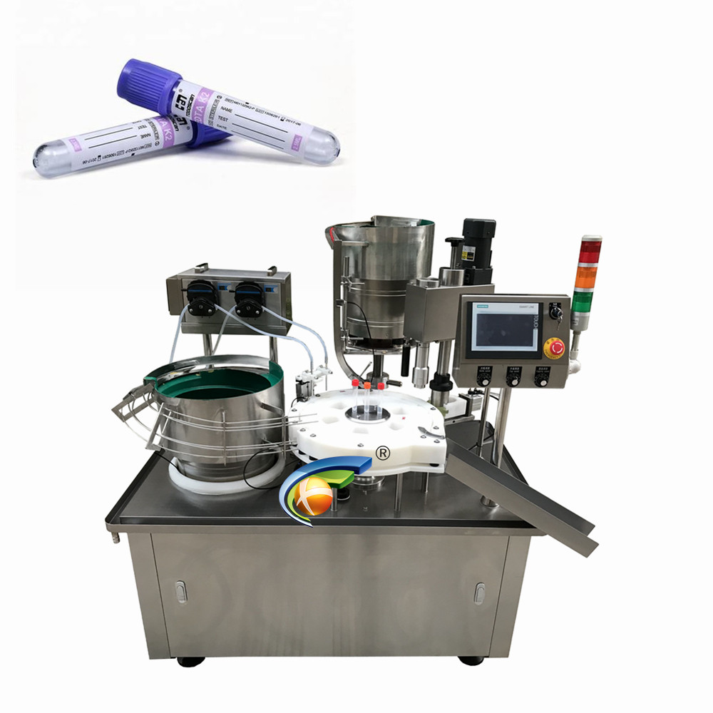 Reagent test tube filling machine and vacuum blood collection tube manufacturing and pharmaceutical liquid filling machine