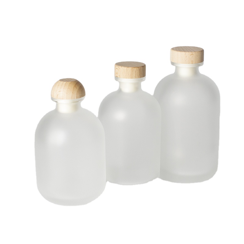 High Quality 250ml 500ml Frost Mini Wine Glass Bottles Frosted Fresh Juice/Fruit Wine Drinking Bottles with cork Popular Sale